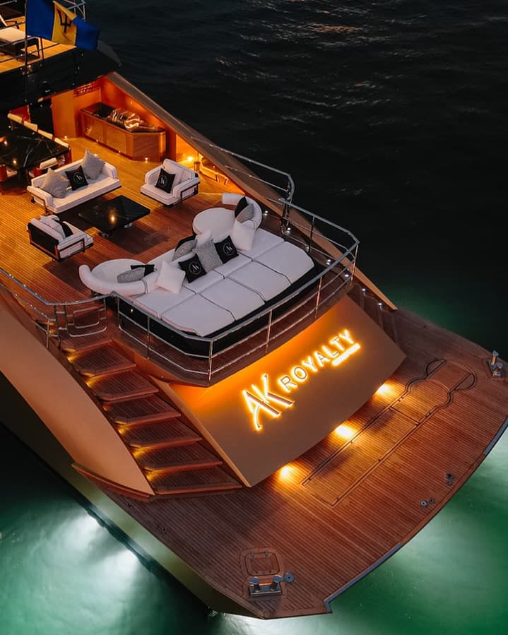 Sunset cruise aboard a luxury yacht